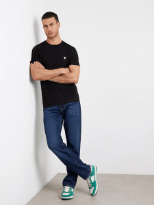 Mid rise relaxed jeans