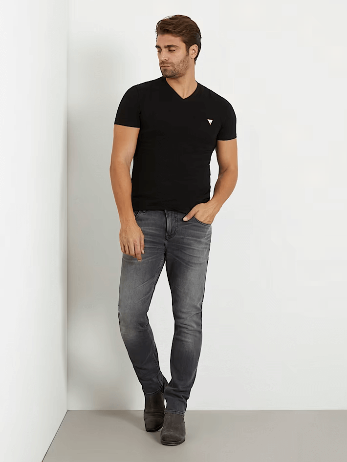 Mid rise regular denim pant